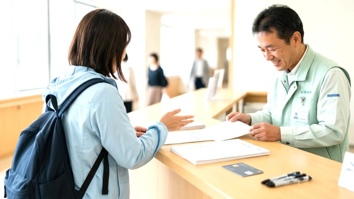 Đăng ký Kokuho lần đầu khi mới sang Nhật