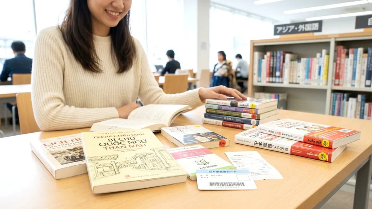 Sách & thư viện Nhật Bản: Thẻ miễn phí, sách Việt, Book Off