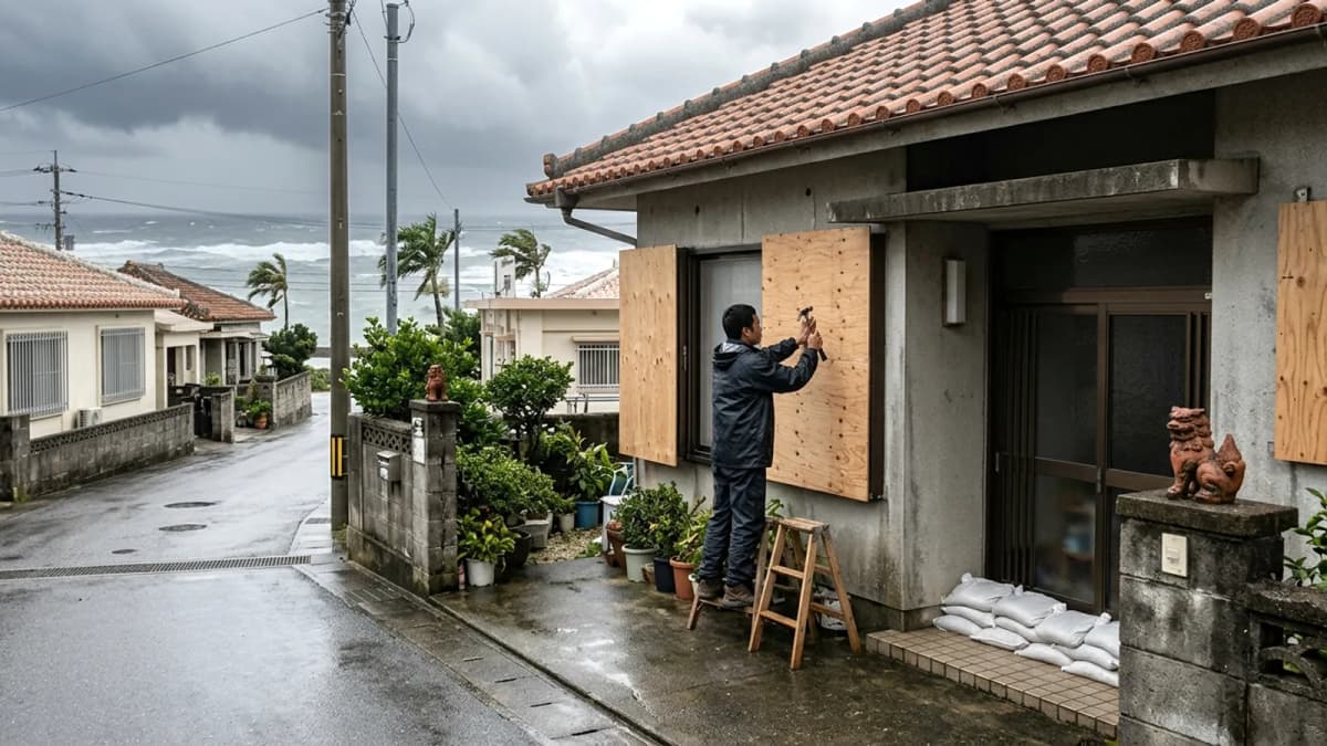 Bão số 9 cực mạnh tiến gần quần đảo Sakishima, Okinawa