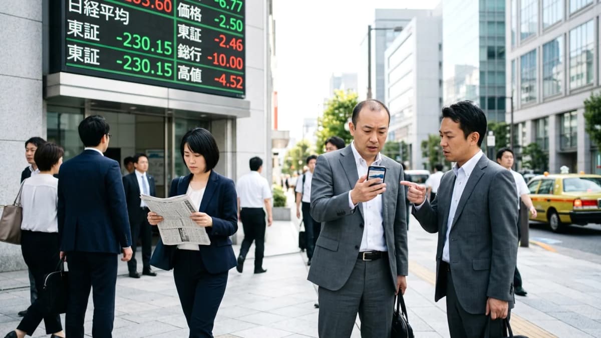 Chứng khoán Tokyo giảm điểm: Bất ổn Trung Đông làm dấy lên lo ngại về nguồn cung dầu