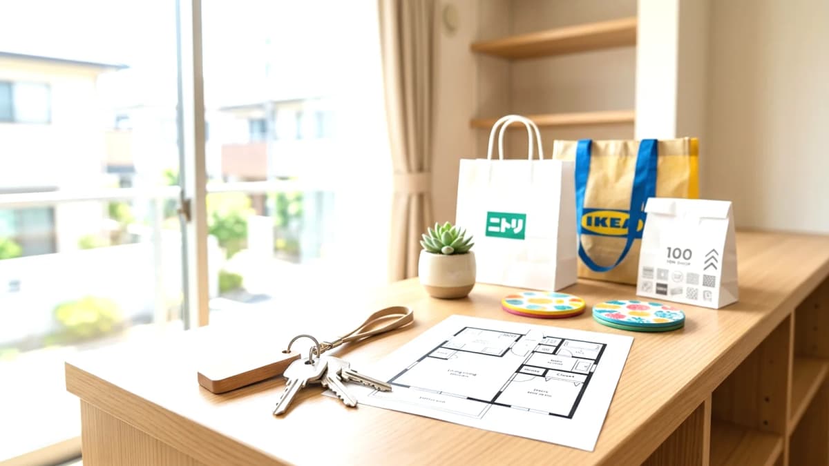 Trang trí phòng thuê nhỏ ở Nhật: 100-yen shop, Nitori, IKEA