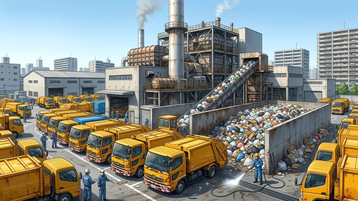 Vấn đề xử lý rác thải tại Osaka: Các nhà máy đốt rác quá tải