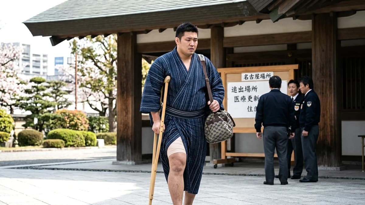 Võ sĩ sumo Wakatakakage rút lui khỏi giải Nagoya do chấn thương đùi
